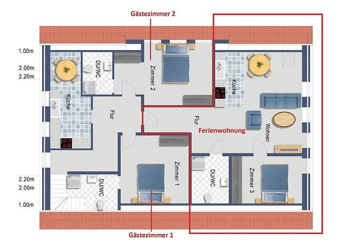 Apartman Ferienzimmer 2 Engelmann-beck Vinstedt